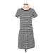 Old Navy Casual Dress Crew Neck Short sleeves: Blue Color Block Dresses - Women's Size X-Small