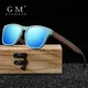 GM – lunettes de soleil polarisées en bois avec branches en noyer pour femmes et hommes matériau