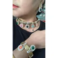 NeeFuWoFu – ensemble de couleurs chaîne ras du cou bracelets exagérés collier de printemps