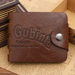 Caibu-Portefeuille à la mode pour homme petit sac d'argent porte-cartes de visite porte-cartes