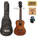 Luna Mahogany Mo o Concert Ukulele w/ Tuner Strings & PC UKE MO MAH COMP