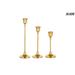 SR-HOME Candlesticks Holder For Table Centerpiece -Taper Candlestick Holders Brass Metal Candle Stick Holders For Wedding Dining Table Metal | Wayfair