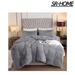 SR-HOME Luxury Fuzzy Duvet Cover Set Queen Size Fluffy Comforter Cover Se Microfiber in Gray | Wayfair SR-HOMEa39585e