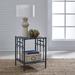 Sand & Stable™ Edmund Metal Nightstand Metal in Blue | 25.25 H x 20 W x 20 D in | Wayfair 408E503D75BF4FBA9477B2424F241352