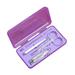 Herrnalise Manicure Set Professional Women Nail Clippers Kit 4PCSï¼Œ Stainless Steel Nail Cutter Care Tools Professional Grooming Kits Plastic Travel Case