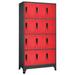 Anself Locker Cabinet with 12 Lockable Doors Steel File Cabinet for Living Room Bedroom School Home Office Furniture 35.4 x 17.7 x 70.9 Inches (W x D x H)