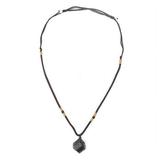 1PC Natural Crystal Black Necklaces Tourmaline Raw Stone Pendants Charm Jewelry Necklace Gifts Crystal Gem Specimen H9C0