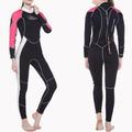 3mm Neoprene Women Full Length Wetsuit with Back Zipper Diving Surfing Swimming XS/S/M/L/XL/XXL M