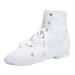 JDEFEG Boot Size 8 Children Canvas Dance Shoes Soft Soled Training Shoes Ballet Shoes Casual Sandals Dance Shoes Toddler Boots with Zipper Canvas White 32