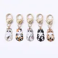 Porte-clés pendentif chat mignon pour femme porte-clés sac animal boîte à écouteurs de voiture