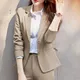 Ensemble veste et pantalon pour femme tenue de bureau formel tenue d'affaires élégante 2 pièces