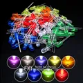 Kit assressentide diodes LED F5 blanc vert rouge bleu jaune orange rose violet blanc chaud