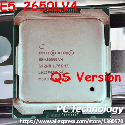 Intel – smartphone Xeon QS Version E5 2650LV4 1.70GHZ 14 cœurs 35 mo de cache V4 Original