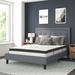 Tufted Platform Bed with 10in. Pocket Spring Mattress