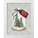 House Fenway 15x18 White Modern Wood Framed Museum Art Print Titled - Holiday Cheer Snow Globe