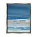 Stupell Industries Crashing Waves Ocean Shoreline Beach Painting Luster Gray Floating Framed Canvas Print Wall Art Design by Ethan Harper