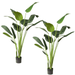 Bird of Paradise Artificial Plant (2 Pack)- Fake Plants Tall Tall Plants for Living Room Decor Artificial Plants Indoor - Faux Plants Indoor Tall Tall Fake Plants Indoor Banana Plant 6 Feet