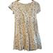 Jessica Simpson Dresses | Jessica Simpson White Floral Print Ruffled Faux Wrap Mini Dress Nwot Medium | Color: White | Size: M