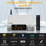 TOPPING DX3 Pro+ Desktop DAC & Headphone amplifier low Noise NFCA Bluetooth5.0 for Home and Compute (Sliver)