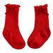 JDEFEG Rubber Baby Socks Baby Socks Toddlers Boys Girls Socks Soft Bottom Toddler Shoes Socks Princess Socks Floor Socks for Children Kids Socks and Mittens Baby Boy Cotton Red L