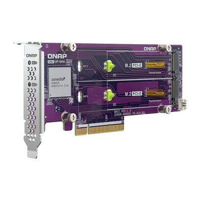 QNAP Dual M.2 22110 / 2280 PCIe Gen3 x8 NVMe SSD E...