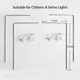 Chihiros-Fixateur d'aquarium en acier inoxydable support argenté lumière LED alimentation