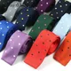 Nouveaux hommes Tricoté tissé mince cravates Classique points cravates Plaid De Mode Mans Cravate