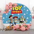 Arrière-plan circulaire Disney Toy Story personnalisé pour fête préChristophe décoration de fête
