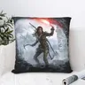 Juste de coussin Lara Croft pour canapé et chaise taie d'oreiller décorative Tomb Raider Jonah