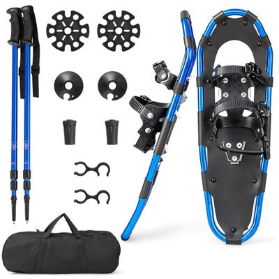 Costway 21/25/30 Inch Lightweight Terrain Snowshoes with Flexible Pivot System-30 inches