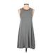 American Eagle Outfitters Casual Dress - A-Line: Gray Marled Dresses - Women's Size X-Small