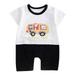 KmaiSchai Baby Sleepwear Children Baby Boys Girls Cartoon Romper Short Sleeve Cute Animals Jumpsuit Outfits Clothes Summer Baby Clothes Short Sleeve Romper Baby Boy Suit Romper Overalls Boys 18 3-6