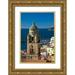 Eggers Julie 13x18 Gold Ornate Wood Framed with Double Matting Museum Art Print Titled - Italy-Amalfi Light on the Cathedral of St Andrew and the town of Amalfi