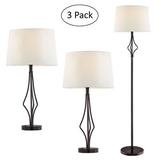 Lite Source Yaella Floor & Table Lamp Set