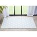 Well Woven Moroccan Trellis 2 3 x 3 11 Area Rug Ivory & Light Blue