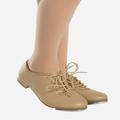 Dance Shoes So Danca Tap 3.5 Adult Tan Oxford Jazz Man Made Full Sole Jazz Hoof