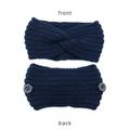 Headbands For Ladies Hair Accessories Elastic Knitted Thermal Unisex Sport Head Hairband Sweet Girls