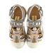 Gucci Shoes | Gucci Mesh Fabric Tinsel Sport Sandals White Silver | Color: Tan | Size: 5us For Men. 7.5-8 For Women