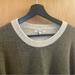 Madewell Sweaters | Madewell Color Block Sweater | Color: Gray/Green | Size: L