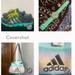 Adidas Shoes | Adidas8 New+Logo Watch Silicone Band Teal/Lt Blue+Diablo Duffle | Color: Black/Green | Size: 8