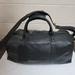 Coach Bags | Coach Black Leather Weekender Duffel Bag Travel Luggage | Color: Black/Gold | Size: Os