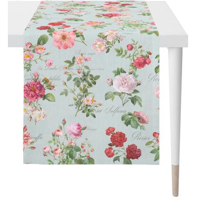 Tischläufer APELT "6527 SUMMERTIME, Sommerdeko, Sommer", blau, B:48cm L:140cm, Polyester, Baumwolle, Tischdecken, Digitaldruck Image
