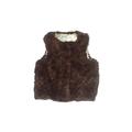 Sesame Beginnings Faux Fur Vest: Brown Tortoise Jackets & Outerwear - Size 24 Month