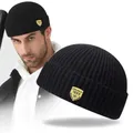 Bonnets Hip Hop sans bord pour hommes Skullcap Street Style Baggy Melon Cap Cuff Docker