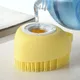 Brosse de Massage en Silicone souple pour animaux de compagnie peigne de Massage pour chiens et