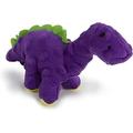 goDog Just For Me Dinos Bruto Squeaky Plush Dog Toy Chew Guard Technology - Purple Mini