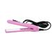 Air Curly Pro Portable Mini Ceramic Straightener Ceramic Hair Woman Travel Pink Hair Care