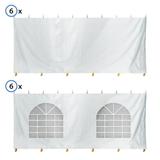 TentandTable Standard Sidewall Kit for 8 ft Sides White 60 ft x 60 ft