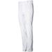 Wire2wire Youth Tournament Open Bottom Piped Baseball Pant White/Navy Xl