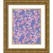 Maldonado Jacqueline 26x32 Gold Ornate Wood Framed with Double Matting Museum Art Print Titled - Cherry Blossom Blue